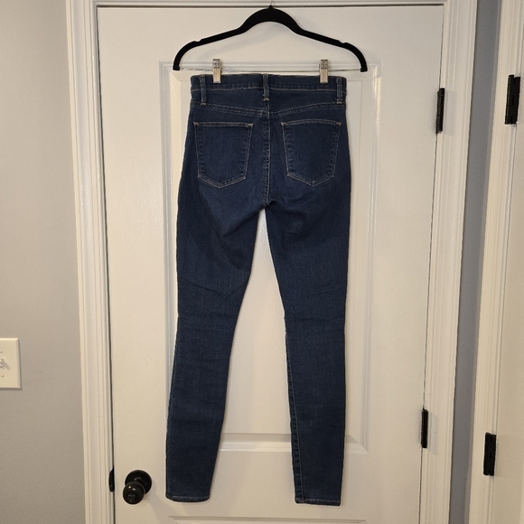 GAP Mid Rise Size 26R Straight Leg Jeans Dark Wash With Flex Waist - Picture 5 of 16